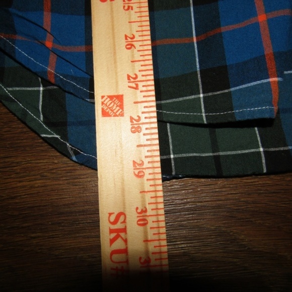 Five Four Shirt Green Blue Sz L Plaid Flannel Top - Picture 6 of 6